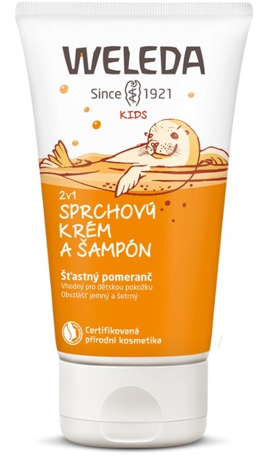 Sprchový krém a šampon 2v1 Šťastný pomeranč